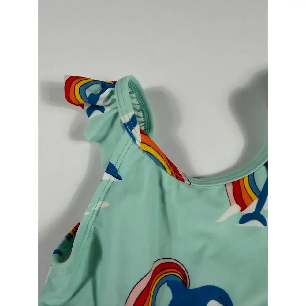 Hanna Andersson Dolphin Rainbow One-Piece Swimsuit 12–18 Months
